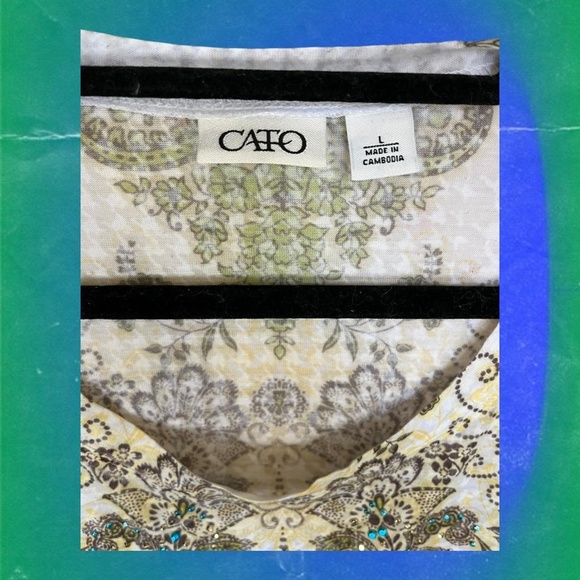 Boho Chic Graphic Tee, stylish bohemian tee, CATO Large - Picture 2 of 4